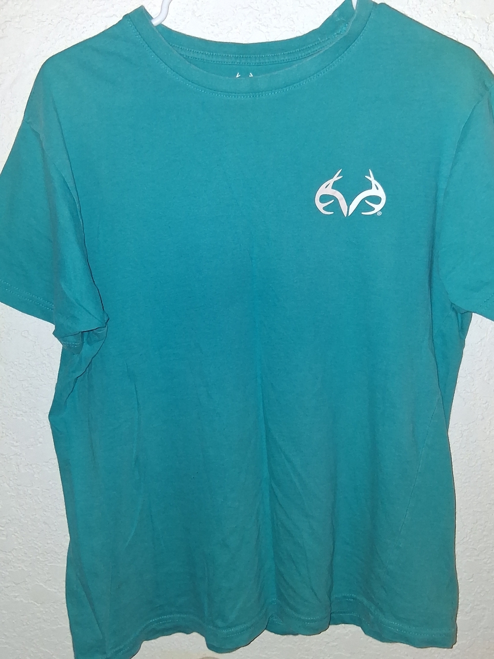 Realtree Teal Short Sleeve Logo Tee